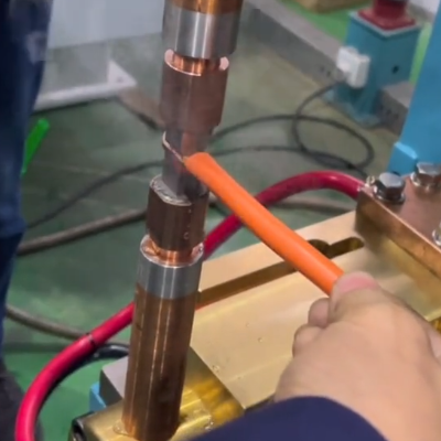 Copper wire terminal overlap Copper wire terminal overlap